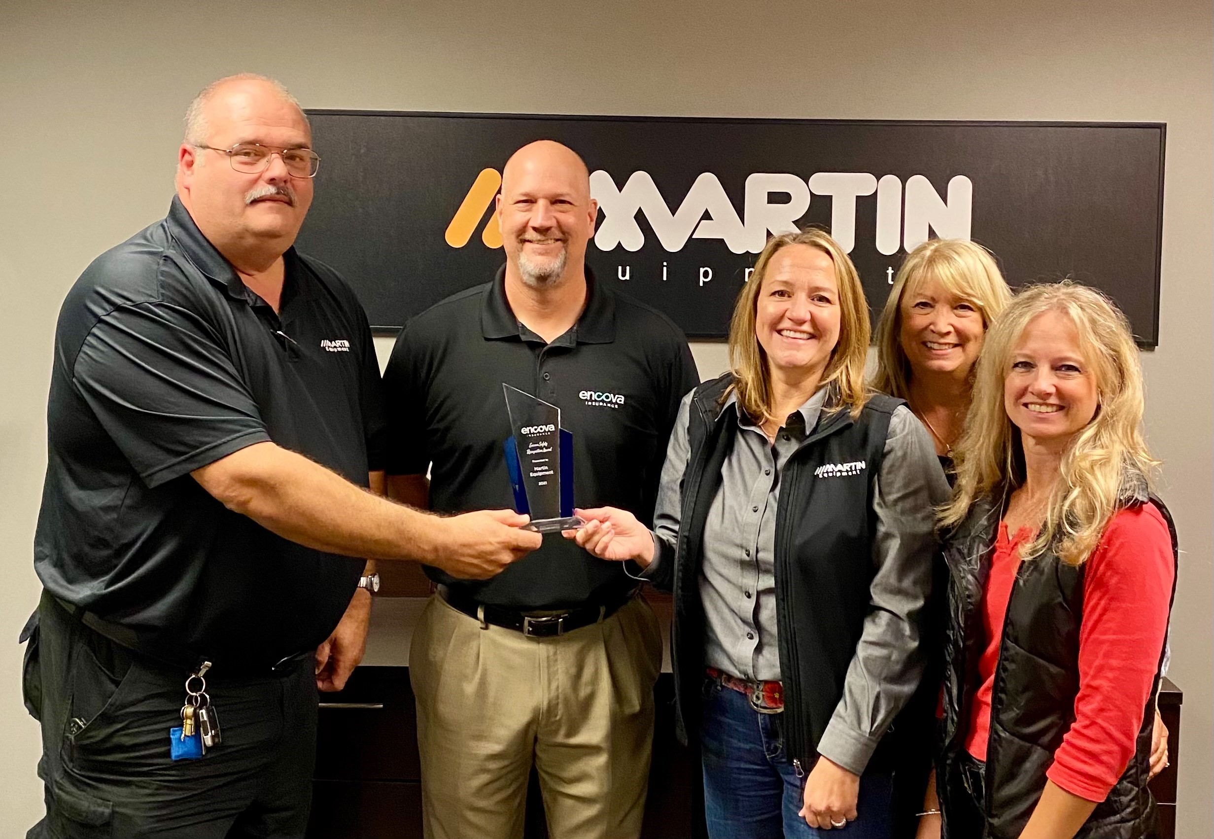 Safety Award Presented to Martin Equipment