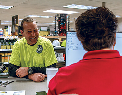 parts counter discussion