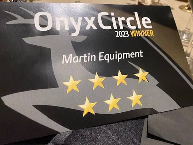 Onyx Circle 2023 Winner - Martin Equipment