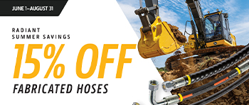 15% off fabricated hoses